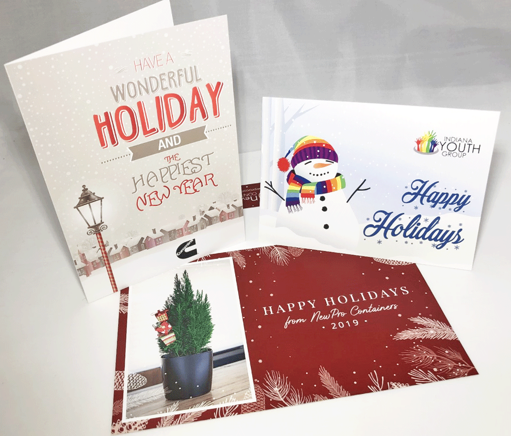 Holiday cards printed by fineline